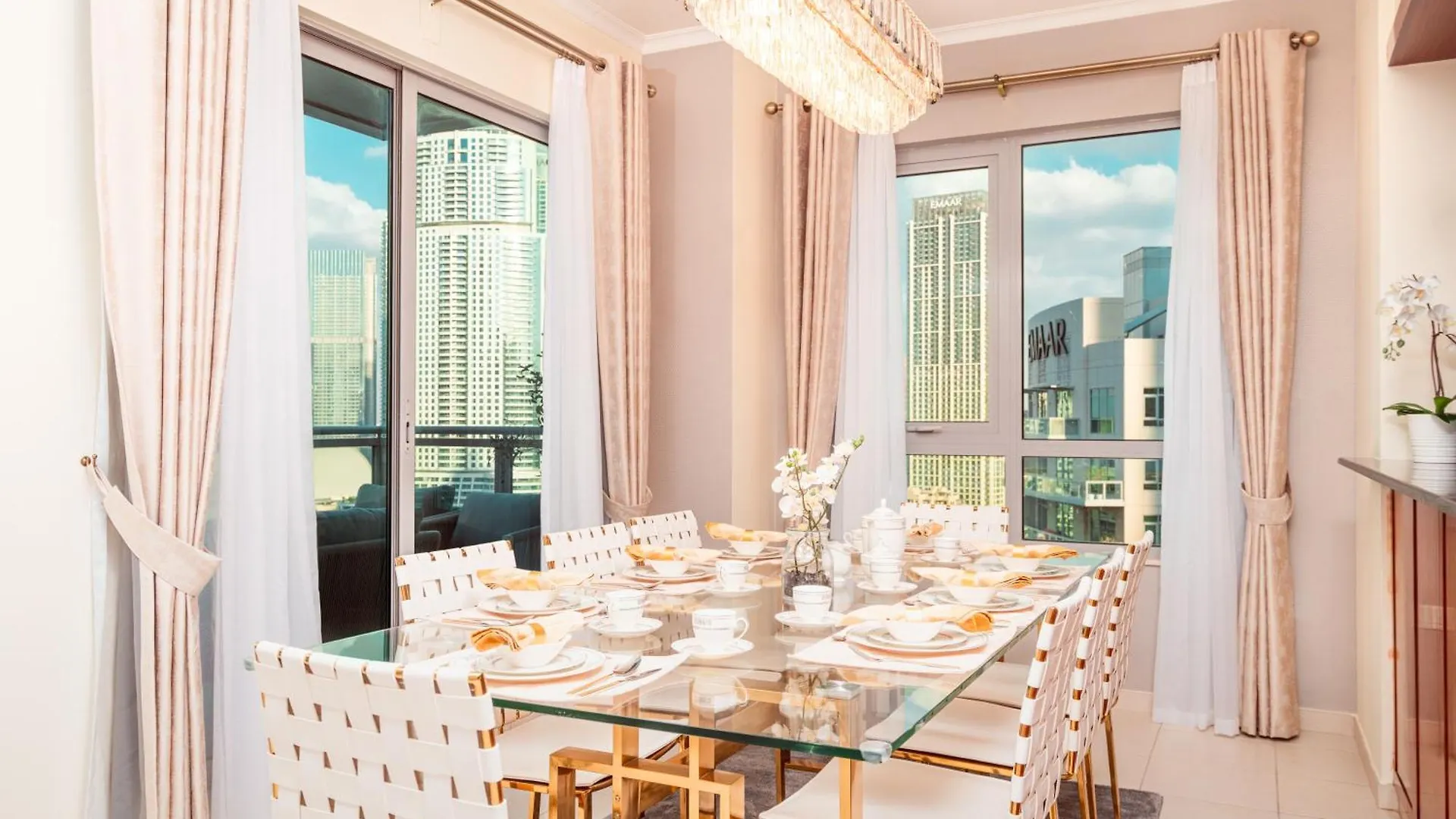 Elite Royal Apartment - Full Burj Khalifa & Fountain View - Luxurious - Largest Layout - Chairman Dubai Förenade Arabemiraten
