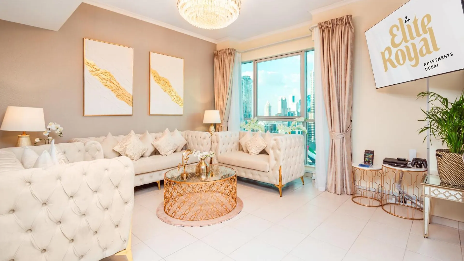 Elite Royal Apartment - Full Burj Khalifa & Fountain View - Luxurious - Largest Layout - Chairman Dubai